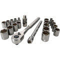 Clearance Center | Craftsman CMMT12029Z 3/8 in. Drive Mechanics Tool Set - Gunmetal Chrome (22-Piece) image number 0