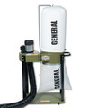 Clearance Center | General International 10-030DASM1 110V 1 Phase 1 HP Dual Action Switch Commercial Dust Collector with 2 Micron Bag Filter image number 0
