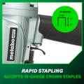 Pneumatic Crown Staplers | Metabo HPT N5008AC2M 16-Gauge 7/16 in. Standard Crown Stapler image number 3