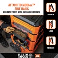 Clearance Center | Klein Tools 54815MB MODbox Parts Bin Rail Attachment image number 2