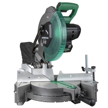 Metabo HPT 18V MultiVolt Brushless Lithium-Ion 10 in. Cordless Single Bevel Miter Saw (Tool Only) - C1810DFAQ4M