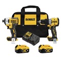 Combo Kits | Dewalt DCK249M2 20V MAX XR Brushless Lithium-Ion Cordless Hammer Driver Drill and Impact Driver Combo Kit with (2) Batteries image number 0
