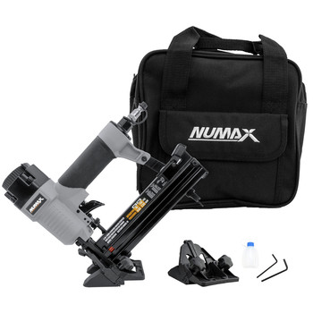 AIR TOOLS AND EQUIPMENT | NuMax Pneumatic 4-in-1 18 Gauge 1-5/8 in. Mini Flooring Nailer and Stapler with Canvas Bag - SFBC940