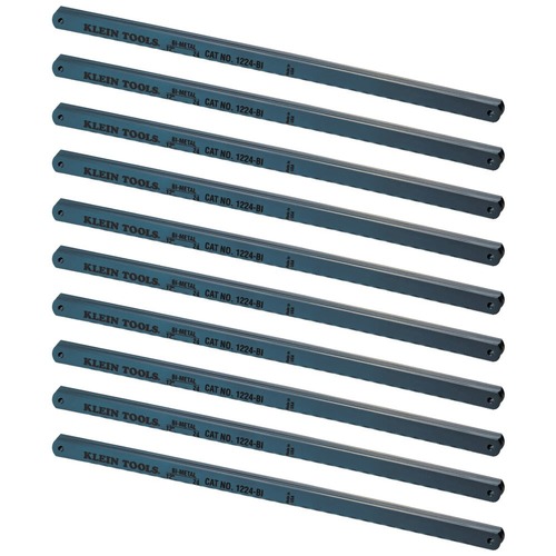 Blades | Klein Tools 1224BI 100-Piece 12 in. 24 TPI Bi-Metal Blades image number 0