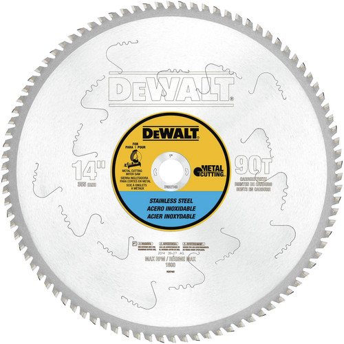 Circular Saw Blades | Dewalt DWA7749 14 in. 90T Stainless Steel Metal Cutting Blade image number 0