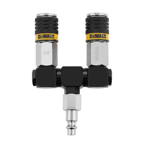 Air Chisels | Dewalt DXCM041-0118 2-Way 360-Degrees Swivel Air Hose Splitter image number 0