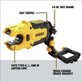 Grinding, Sanding, Polishing Accessories | Dewalt DWACPRIR IMPACT CONNECT Copper Pipe Cutter Attachment image number 5