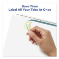 July Member-Exclusive Offer Save 10% off on One Item | Avery 11429 Index Maker 11 in. x 8.5 in. 12-Tab Print and Apply Clear Label Dividers - White/White Tabs (5/Pack) image number 3