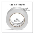  | Universal UNV73000 Quiet Acrylic 1.88 in. x 3 in. x 110 yds. Box Sealing Tape - Clear (6/Pack) image number 3