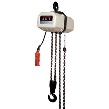 MATERIAL HANDLING | JET 5SS-3C-20 460V SSC Series 4.9 Speed 5 Ton 20 ft. Lift Overload Protection 3-Phase Electric Chain Hoist - JT9-530200