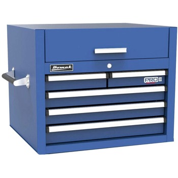 TOOL STORAGE | Homak Pro 2 27 in. 5-Drawer Top Chest - Blue - BL02027052