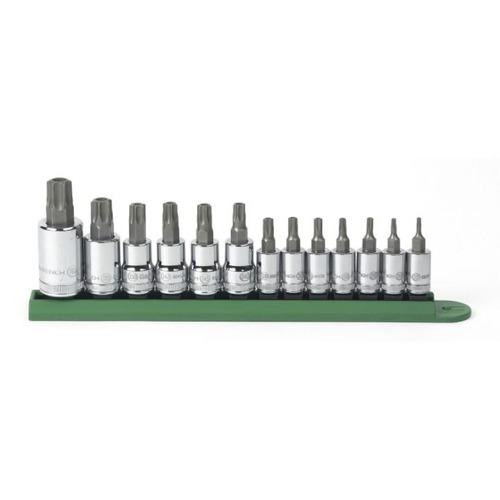 Socket Sets | GearWrench 80725 (13-Piece) 1/4 in., 3/8 in., and 1/2 in. Drive Tamper Proof Torx Bit Socket Set image number 0