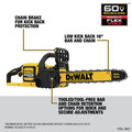Dewalt DCCS670B 60V MAX Brushless 16 in. Chainsaw (Tool Only) image number 4