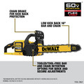 Chainsaws | Dewalt DCCS670B 60V MAX Brushless Lithium-Ion 16 in. Cordless Chainsaw (Tool Only) image number 4