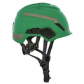 Hard Hats | MSA 10194794 V-Gard H1 Fas-Trac III Pivot Novent ANSI EN397 Safety Helmet -  Green image number 2