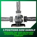 Angle Grinders | Metabo HPT G3612DVFQ6M 36V MultiVolt Brushless Lithium-Ion 4-1/2 in. Cordless Paddle Switch Angle Grinder (Tool Only) image number 10
