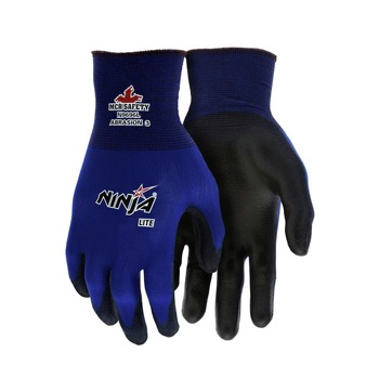SAFETY EQUIPMENT | MCR Safety Ultra Tech TaCartonile Dexterity Work Gloves - Large Blue/Black (1-Dozen) - N9696L