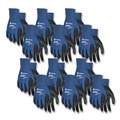 Work Gloves | MCR Safety N9696M Ultra Tech TaCartonile Dexterity Work Gloves - Medium Blue/Black (1-Dozen) image number 0