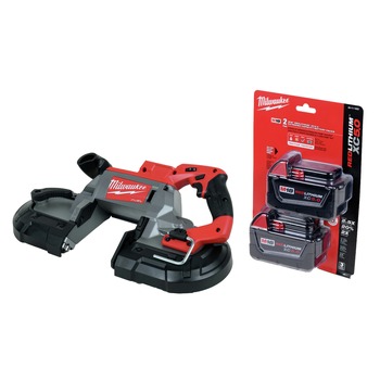 PRODUCTS | Milwaukee M18 FUEL Brushless Lithium-Ion Cordless Deep Cut Band Saw and (2) M18 REDLITHIUM Lithium-Ion Batteries Bundle (5 Ah) - MILN272920-48111852