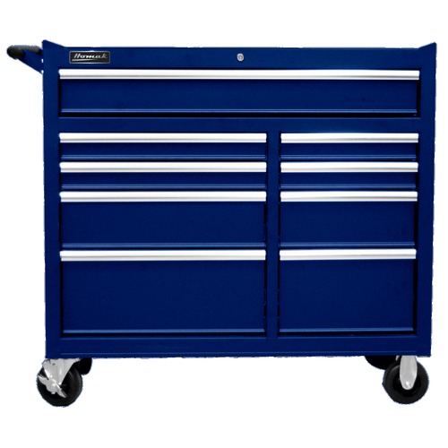 Cabinets | Homak BL04041097 SE 41 in. 9-Drawer Roller Cabinet - Blue image number 0