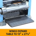 Wood Planers | Baileigh Industrial BA9-1020164 IP-1306 15 Amp 2 HP 10000 RPM Spiral Cutterhead with 26 Carbide Inserts 6 in. Max Height Expandable Table Dual Dust Ports 13 in. Benchtop Planer image number 8