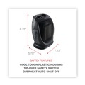  | Alera ALEHECH09 1500 W 7.12 in. x 5.87 in. x 8.75 in. Ceramic Heater - Black image number 4