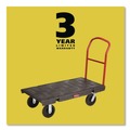 Tool Carts | Rubbermaid Commercial FG443600BLA 24 in. x 48 in. 2000 lbs. Capacity Heavy-Duty Platform Truck Cart - Black image number 11