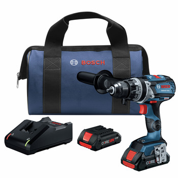 HAMMER DRILLS | Bosch 18V Lithium-Ion Brute Tough Connected Ready 1/2 in. Cordless Hammer Drill Kit (4 Ah) - GSB18V-755CB25