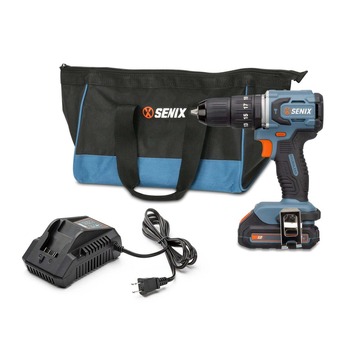 Senix PDHX2-M2 20V MAX Brushless Lithium-Ion 1/2 in. Cordless Hammer Drill Kit (2 Ah)
