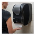  | San Jamar T1470BKSS 16.5 in. x 9.75 in. x 12 in. Smart System with iQ Sensor Towel Dispenser - Black/Silver image number 3