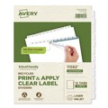 July Member-Exclusive Offer Save 10% off on One Item | Avery 11582 11 in. x 8.5 in. 12-Tab Index Maker EcoFriendly Print and Apply Clear Label Dividers - White (5 Sets/Pack) image number 0