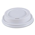  | Boardwalk BWKHOTWH8 Plastic Hot Cup Lids for 8 oz. Hot Cups - White (50/Sleeve, 20 Sleeves/Carton) image number 1