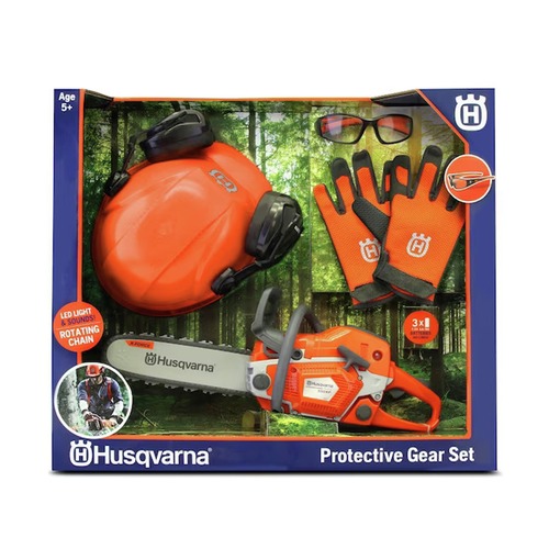  | Husqvarna 531099501 550XP Toy Chainsaw and Personal Protection Equipment Kit image number 0
