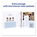 July Member-Exclusive Offer Save 10% off on One Item | Avery 17012 3 Slant Rings 1 in. Capacity 11 in. x 8.5 in. Durable View Binder with DuraHinge - White image number 6