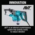 Rotary Hammers | Makita HR2663 8 Amp AVT HEPA Dust Extractor Corded 1 in. SDS-Plus Rotary Hammer With D-Handle image number 16
