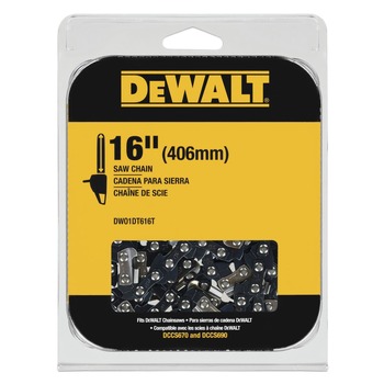 Dewalt 16 in. 3/8 in. LP Pitch, 0.043 in. Gauge Saw Chain - DWO1DT616T