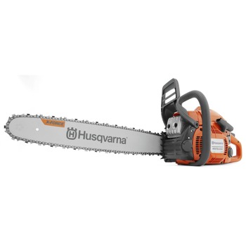 CHAINSAWS | Husqvarna 970613118 450 Rancher Gas Powered Chainsaw, 50.2-cc 3.2-HP, 2-Cycle X-Torq Engine, 20 Inch Chainsaw with Automatic Oiler