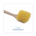  | Boardwalk BWK4320 20 in. Long Polypropylene Fill Handle Utility Brush - Tan image number 3