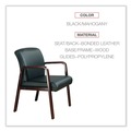 July Member-Exclusive Offer Save 10% off on One Item | Alera ALERL2219M Reception Lounge WL Series 44.88 in. x 26.13 in. x 33 in. Loveseat - Black image number 9
