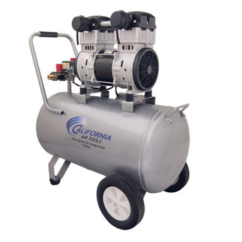 PORTABLE AIR COMPRESSORS | California Air Tools 15020C 2 HP 15 Gallon Ultra Quiet and Oil-Free Steel Tank Wheelbarrow Air Compressor - CAT-15020C