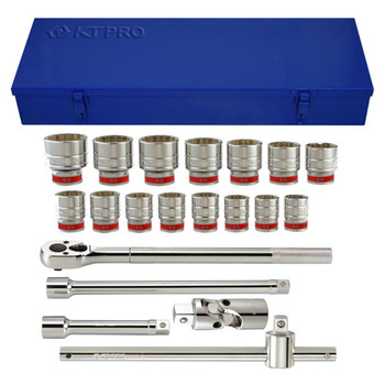 KT PRO 20-Piece 3/4 in. Drive SAE Socket Set - A6001SR