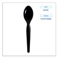  | Boardwalk BWKTSHWPSBIW Heavyweight Wrapped Polystyrene Teaspoon Cutlery - Black (1000/Carton) image number 5