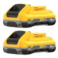 Battery and Charger Starter Kits | Dewalt DCB2104-2 (2) 20V MAX XR POWERPACK 4 Ah Lithium-Ion Battery and Charger Kit image number 0
