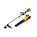 Outdoor Power Combo Kits | Dewalt DCKO266X1 60V MAX FLEXVOLT Brushless Lithium-Ion 17 in. Cordless Attachment Capable String Trimmer and Blower Combo Kit (9 Ah) image number 1