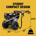 Pressure Washers | Dewalt DXPW60604 3,800 PSI 2.5 GPM Gas Pressure Washer image number 10