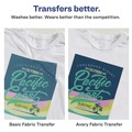 July Member-Exclusive Offer Save 10% off on One Item | Avery 03275 8.5 in. x 11 in. Fabric Transfers - White (12/Pack) image number 4