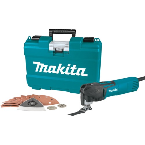 Makita Appreciation Week! Save 10%! | Factory Reconditioned Makita TM3010CX1-R 120V 3 Amp Variable Speed Corded Oscillating Multi-Tool Kit image number 0