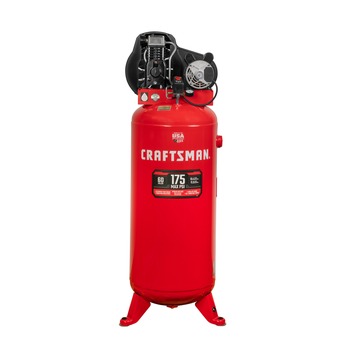 PRODUCTS | Craftsman 230V 20 Amp 3.7 HP Single Stage 60 Gallon 175 PSI 11.5 SCFM 90 PSI Oil-Lubricated Electric Vertical Corded Air Compressor - CMXECXM601.COM