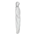 Safety Equipment | Ansell 49114 A20 Elastic-Back Cuff and Ankle Hooded Coveralls with Zip - Extra Large, White (24/Carton) image number 1