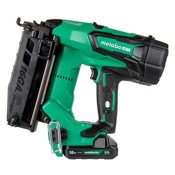 FINISH NAILERS | Metabo HPT NT1865DMSTM 18V MultiVolt Brushless Lithium-Ion Cordless 16-Gauge Straight Finish Nailer Kit (2 Ah)